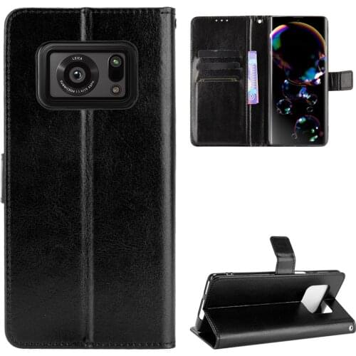 For Sharp Aquos R6 Case Luxury Flip PU Leather Wallet Lanyard Stand Case For Sharp Aquos R6 R 6 SharpR6 SH-51B Phone Bags