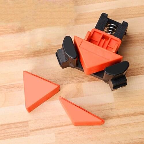 Dropship 4 Pcs Woodworking 90 Degree Right Angle Clamp Spring Picture Frame Fixed Corner Vise Grip Hand Tool DIY Fixture Tool