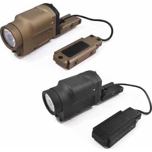 New Tactical Weapon Light AK-SD White LED Flashlight With Remote Switch Rail Mount For 20mm Rail for Hunting Accessories