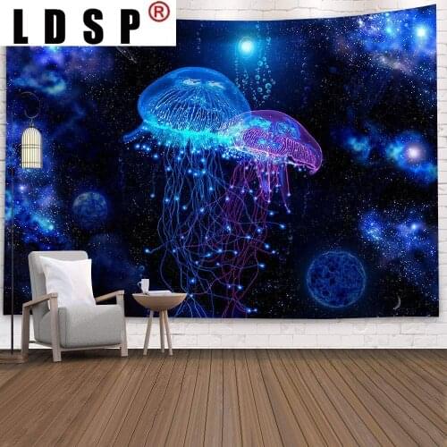 LDSP Aurora Galaxy Tapestry Wall Hanging Covering Rugs Background Cloth Beach Mat Blanket Art Bedroom Dorm Home Decor 32Styles