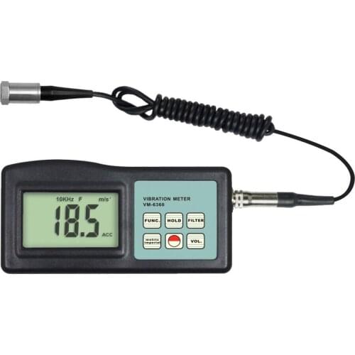 LANDTEK VM-6360 Accuracy Vibration Meter Use For Measuring Periodic Motion,Accuracy 5% of Reading+2 digits,Velocity 10Hz~1kHz