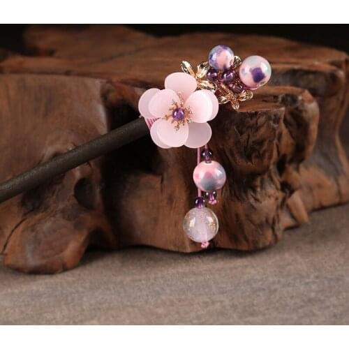 1pcs Retro Hairpin Headdress Tassel Step Shake Daily Hair Accessories Collection for Hanfu Hair Stick Women Girl Gift