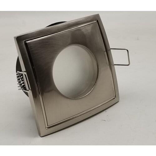 Square Sand Nickel Downlights GU10 MR16 fitting ceiling spot lights for bathroom Down light fixtures No Bulbs