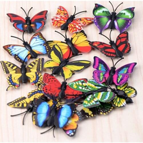 Miniature Artificial Butterfly Micro Landscaping Decoration Plastic Craft Sand Table DIY Accessories