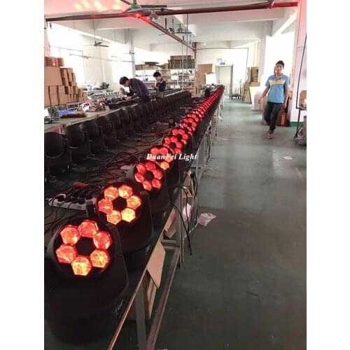 12pcs/lot Mini Bee Eyes 6x15w rgbw 4in1 moving head dmx stage rgbw dj teste mobili led professional