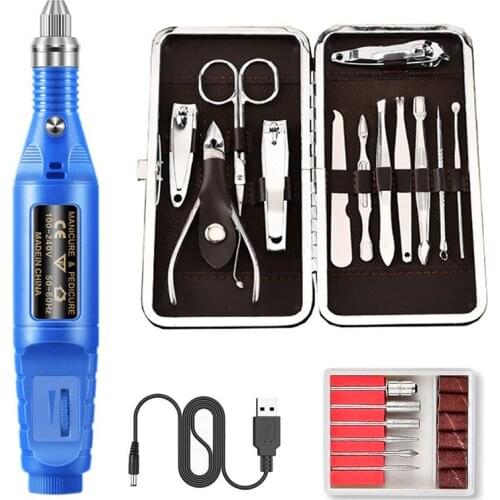 1 Set Professional Electric Nail Drill Machine Manicure Machine Pedicure Drill Set Ceramic Nail File Nail Drill Equipment Tools
