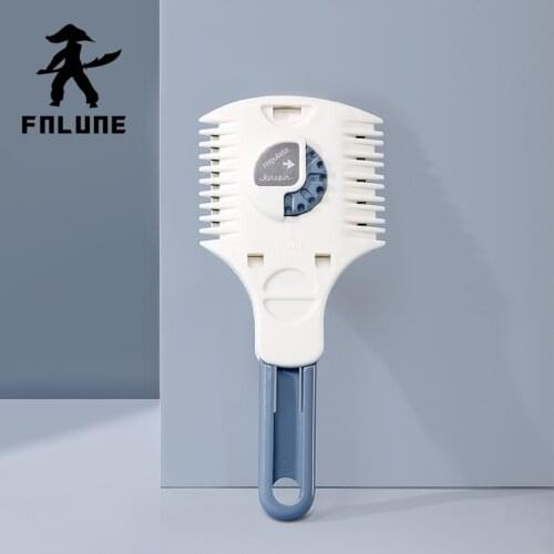 FnLune Hair Cutting Comb Black Handle Hair Brushes Razor Blades Cutting Thinning Trimmin Hair Salon Barber Shop Accessories