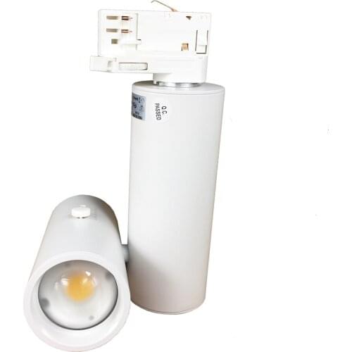 Beam Angle Adjustable Accent or Flood 4000K Flicker Free 4 Wire Adapter 20 Watt LED Track Lights for Room Clothing Store