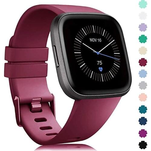 Silicone Waterproof Replacement Band For Fitbit Versa 2 Strap Sport Watchbands Smart Watch Women Men Versa2 Correa Accessories