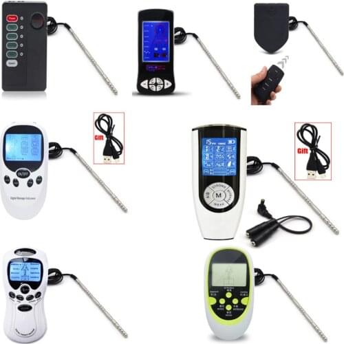 SM Male Electro Shock Electric Stimulation Horse Eye Stick Medical Sex Penis Plug Urethral Catheter Sounds Dilator Male Sex Toy