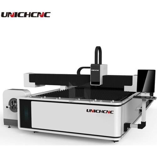 Aluminum iron steel cutting metal fiber laser cutting machine 1000w