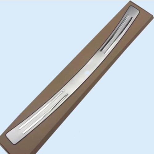 Car styling Rear Bumper Protector Sill Trunk Tread Plate Trim FOR Mitsubishi ASX 2010 2011 2012 2013 2014 2015 2016 2017 2018