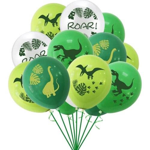 Dinosaur Theme Package Pterosaur Printing Latex Balloon Digital Aluminum Film Balloon Happy Birthday Party Decoration For Kids