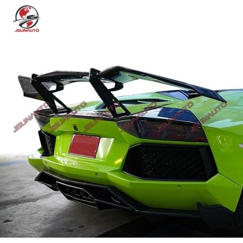 Rear Carbon Fiber Spoiler For Lamborghini Aventador 2011-2016 For Lp700 Carbon Fiber Body kit Rear Wing Car Styling Accessories