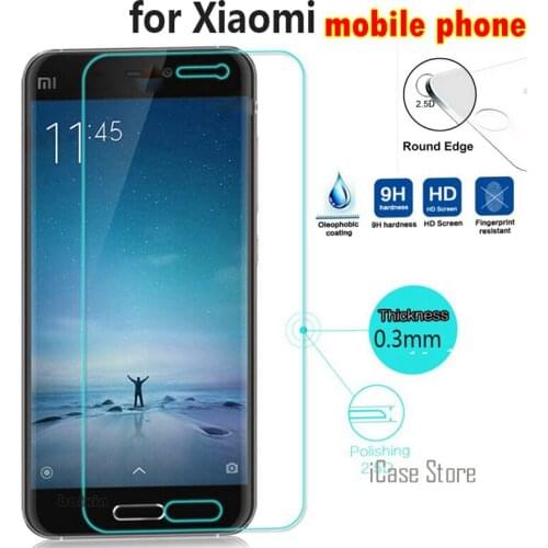 Tempered Glass For Xiaomi mi2 mi3 mi4 mi5 4C 4i 4S redmi 2 note note1 note2 note3 note 4 3S 3 Pro Prime Screen Protector Film