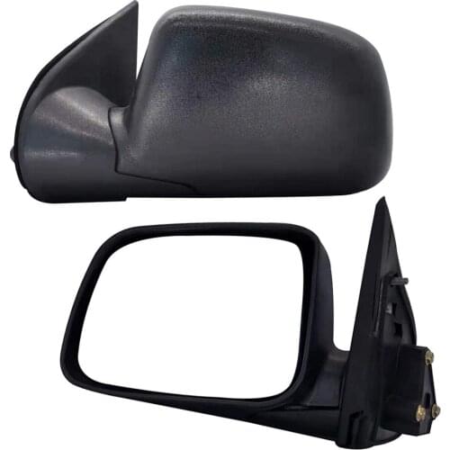 Applicable to Chevrolet/Isuzu D-Max Manual Adjustment Auto Replacement Side Door Rearview Mirror 2005 Black Non-Painted