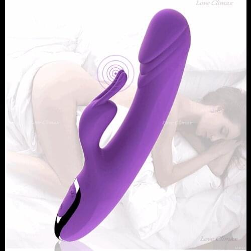 Female Vibrator G-Spot Massager Dildo Rabbit Double Vibration Model Silicone Waterproof Clitoris Teaser Sex Toy Adult Products