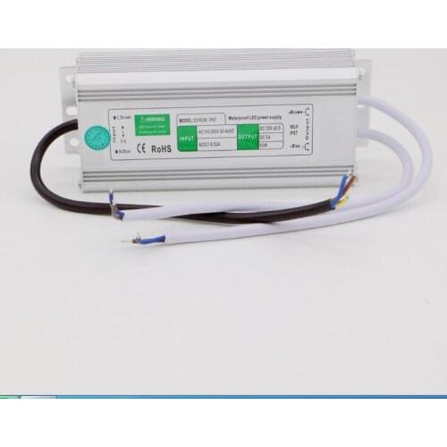 12V 5A 60W Waterproof Driver Transformer Power Supply Strip Switch110V/260V for CCTV Camera/LED/Monitor