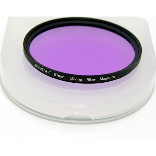 37 52mm 58mm 67mm Waterproof Magenta Purple Filter for Diving Underwater Camera Gopro Xiaomi Yi Sjcam Color Conversion 58 52 mm