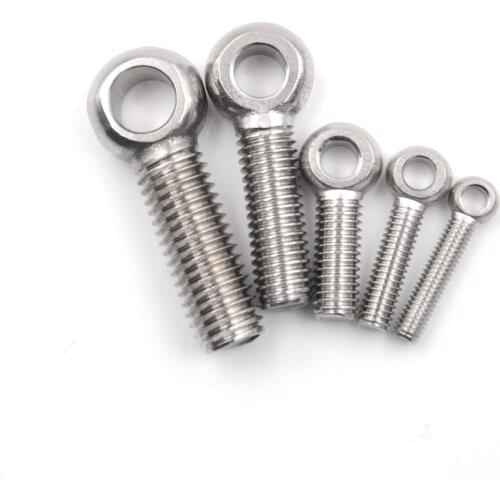 5PCS/lot M5 M6 M8 M10 stainless steel eye bolt stud articulated anchor bolt fasterners Wholesale