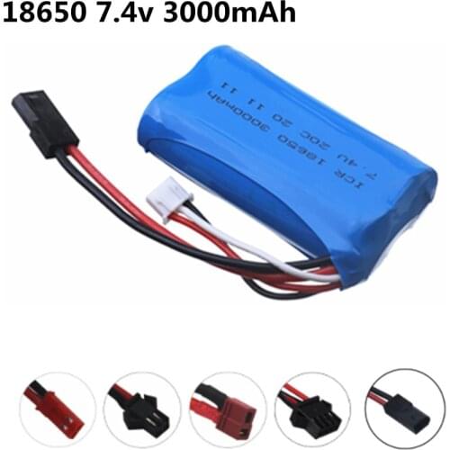 7.4V 3000mAh 2S 18650 lipo battery For MJX T40 T40C F39 F49 T39 Syma 822 BG1518 BG1513 BG1515 BG1518 BG1513 BG1515 RC drone