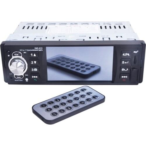 1Din Car MP3 Multimedia Radio Bluetooth Autoradio Input Receiver RDS system/ FM/USB/SD/AUX Support DME4019 Rear Camera Bluetooth