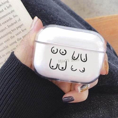 Boobs breasts pattern Cover For AirPods Pro 3 Air Pods Case Earphone Accessories TPU Protector Airpods3 Case