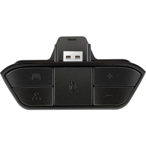 Black Stereo Headset Adapter Headset Audio Adapter Headphone Converter For One Wireless Game Controller