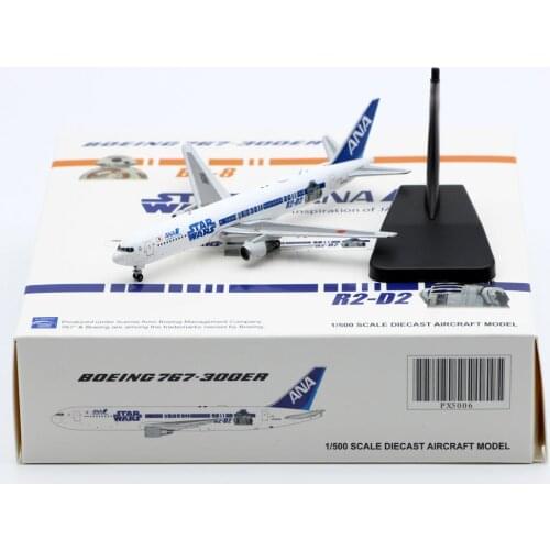 1:500 Alloy Collectible Plane JC Wings PX5006 ANA All Nippon Airways Boeing 767-300ER Diecast Aircarft Model JA604A With Stand