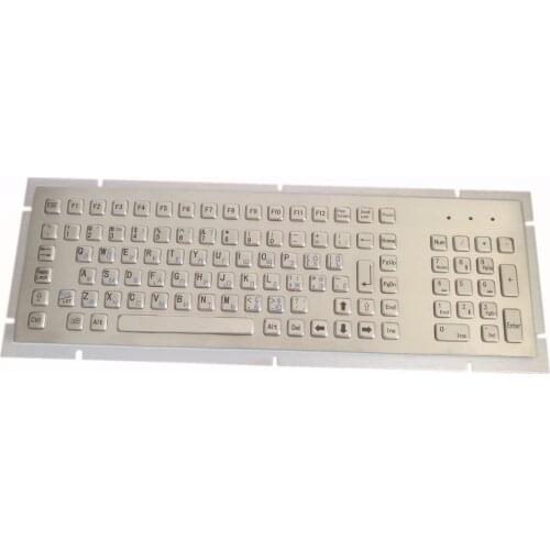 103 keys NEMA 4/4x or IP65 Industrial/kiosk Metal PC Keyboard with stainless steel metal body for CNC machine,control platform