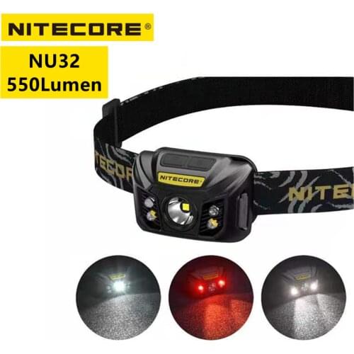 Original Nitecore NU32 High Performance Rechargeable Headlamp Utilizes a CREE XP-G3 LED 6 Lighting Modes Lightweight headlight