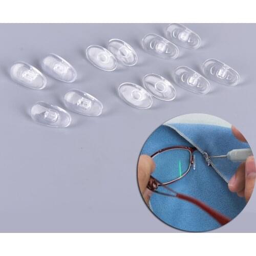 Glasses Nose Pads Adhesive Silicone Nose Pads Non-slip White Thin Eyeglasses Sunglass Non-slip Silicone Nose Pad