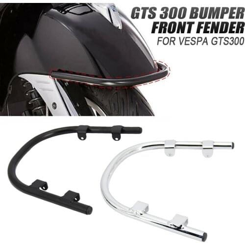Motorcycle Bumper Front Fender For Vespa GTS300 GTS 300 Fender Black Bumper Fender U-Bar Crash Bars