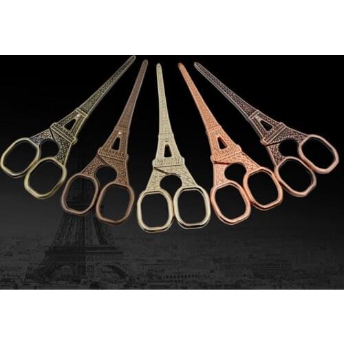 Prajna Eiffel Tower Scissors Beautiful Sewing Scissors Craft Vintage Scissor Sewing Diy Tools Fabric Thread Cutter For Tailor