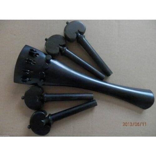 Best 4/4 cello tailpiece and pegs ebony wood