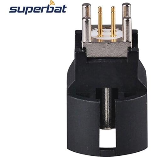 Superbat 10pcs High Speed Data (HSD) Connector Fakra A Black/9005 Jack PCB Mount Connector