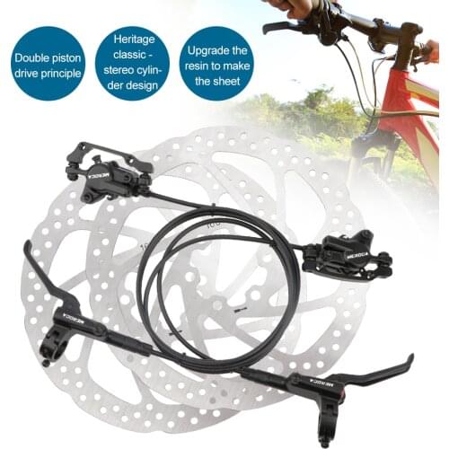 MEROCA MTB Road Bike Hydraulic Disc Brake Calipers Front Rear 800/1400mm Mountain Bike Oil Pressure Disc Brake Set