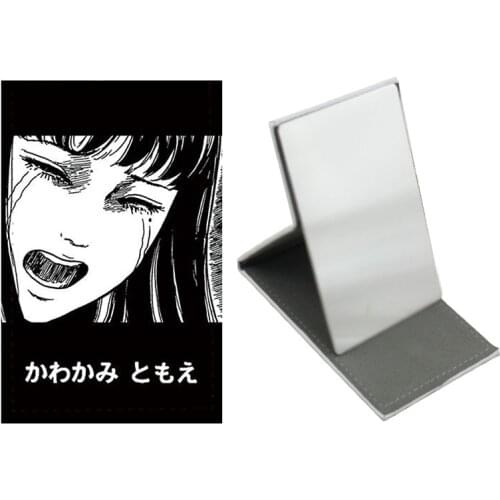 JWEIJIAO Japanese Manga Junji Ito Cosmetic mirror Horror Anime Graphicmirror Tomie Shintaro Kago Girl Stainless Steel MirrorJM57