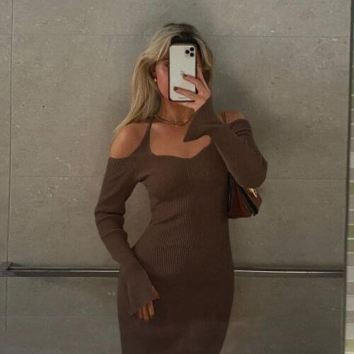 Модные вязаные платья Yueesoul China At AliExpress