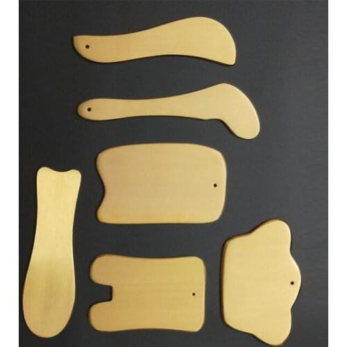1pcs Multifunctional meridian copper scraping Board Body Massage Beauty instrument Acupuncture Scraping Massage Tools