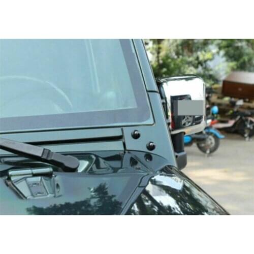 12pcs Screw Protection Cover ABS Car A-Pillar For Jeep Wrangler JK 07-17