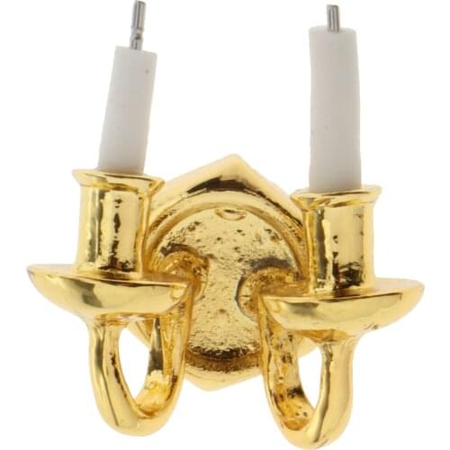 12th Scale Dollhouse Living Room Mini Double-headed Candle Accessories