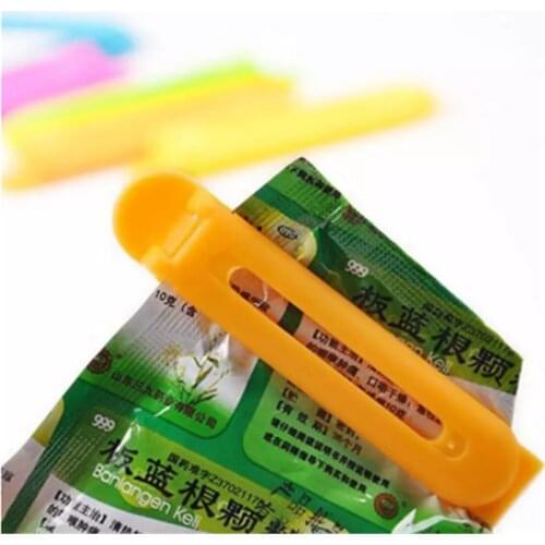 2/4/6/10Pcs Food Bag Clips Househould Food Snack Storage Seal Sealing Bag Clips Sealer Clamp Food Close Clip Seal Kitchen Tool