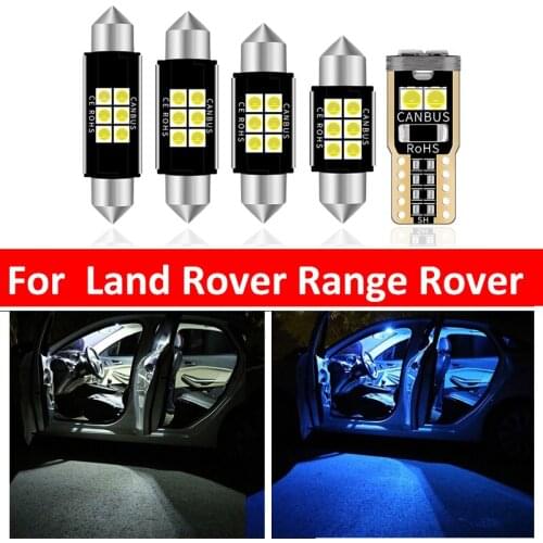20Pcs Car White Interior LED Light Bulbs Package Kit For Land Rover Range Rover Evoque 2012-2013 Map Dome Trunk Lamp Iceblue