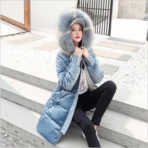 2019 New Arrival Winter Jacket Women Hooded Velvet Fashion women Parka High Quality Warm Thicken Outwear Female Coat Z156