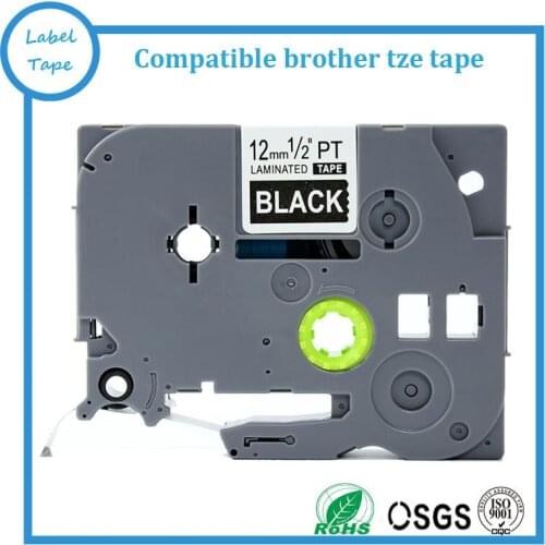 3pk/lot 12mm tz tape Compatible P touch printers White on black tape TZ-335 tze335 tze-335