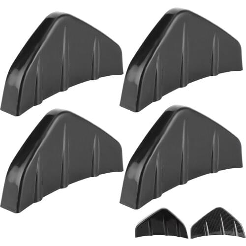 4Pcs Universal modified Rear Bumper Chassis Diffuser Rear spoiler Decorative Deflector