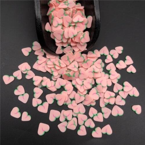 50g Peach Polymer Clay Sprinkle For Kids Diy ,Soft Clay For Craft Clay/Nail Art/Scrapbook Decoration DIY, Craft Filler