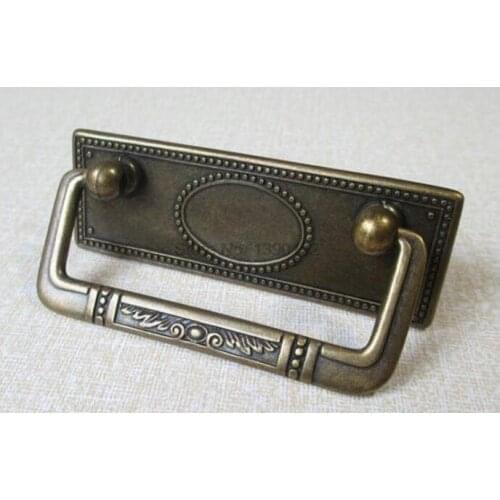 50pcs retro rustico furniture handles knobs bronze drawer cabinet pulls antique brass plane dresser door handles