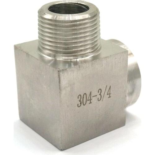 3/4" BSPP Female To 3/4" BSPT Male Elbow 90 Deg 304 Stainless Steel Pipe Fitting Adapter Connector 357 PSI